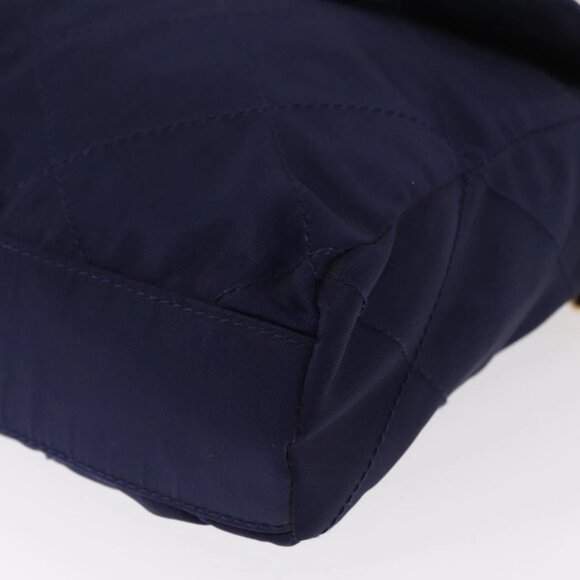 PRADA Chain Shoulder Bag Nylon Purple Gold - Picture 4 of 16